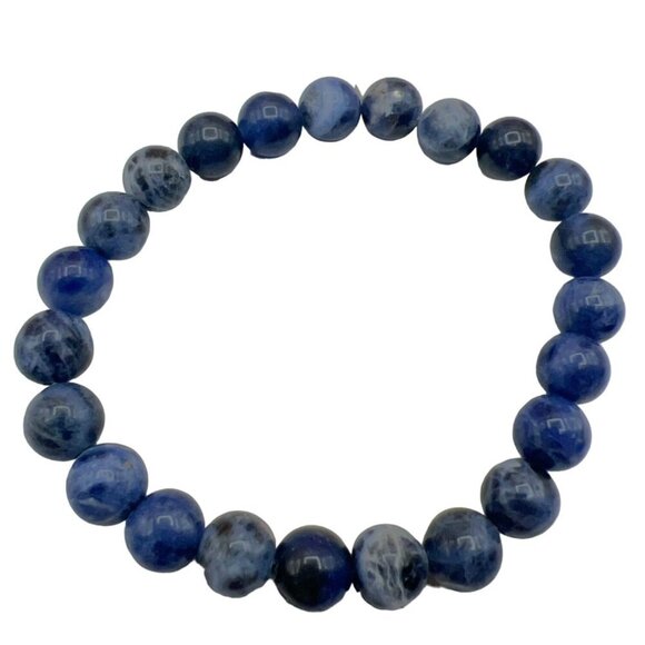 Set Of 4 Stone & Glass Bead Bracelets In Assorted Colors. B61 - Picture 11 of 16